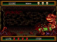 une photo d'Ã©cran de Splatterhouse 2 sur Sega Megadrive